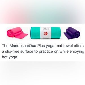 EQUA® YOGA MAT TOWEL. Green Ash. EUC.